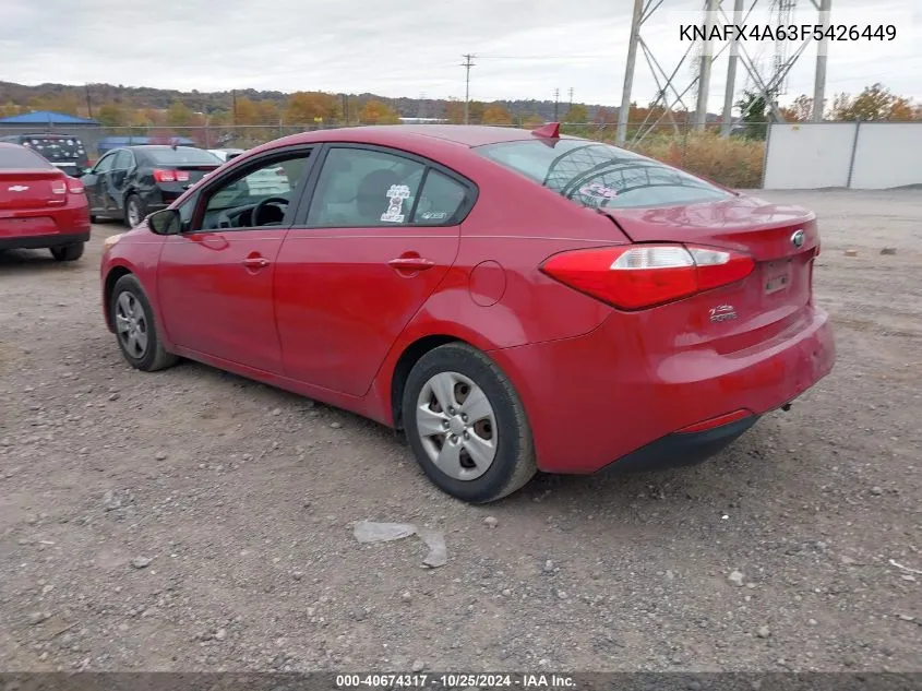 2015 Kia Forte Lx VIN: KNAFX4A63F5426449 Lot: 40674317