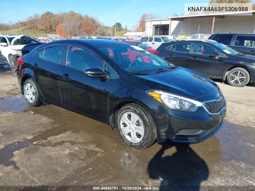 2015 Kia Forte Lx VIN: KNAFX4A63F5306988 Lot: 40686751