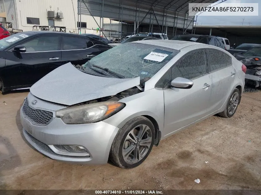 2015 Kia Forte Ex VIN: KNAFZ4A86F5270273 Lot: 40734610