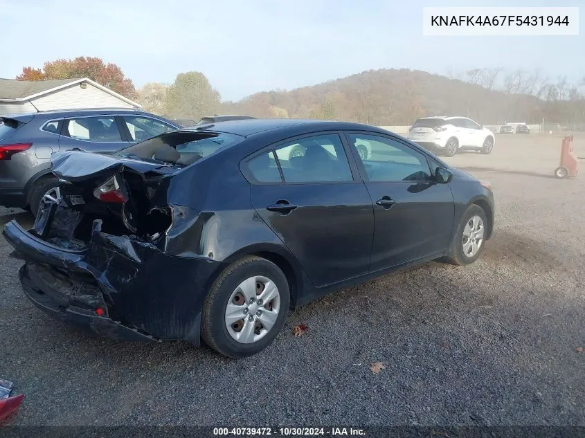 2015 Kia Forte Lx VIN: KNAFK4A67F5431944 Lot: 40739472