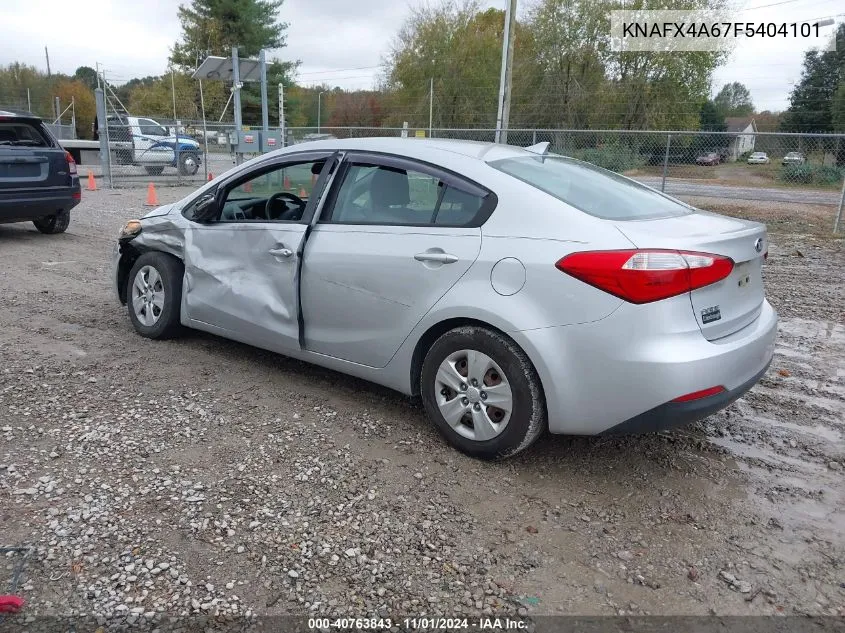 2015 Kia Forte Lx VIN: KNAFX4A67F5404101 Lot: 40763843