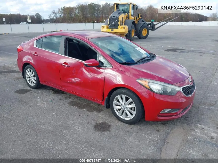 2015 Kia Forte Ex VIN: KNAFX4A86F5290142 Lot: 40765757