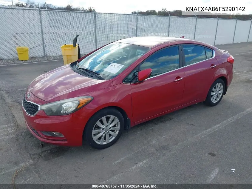 KNAFX4A86F5290142 2015 Kia Forte Ex