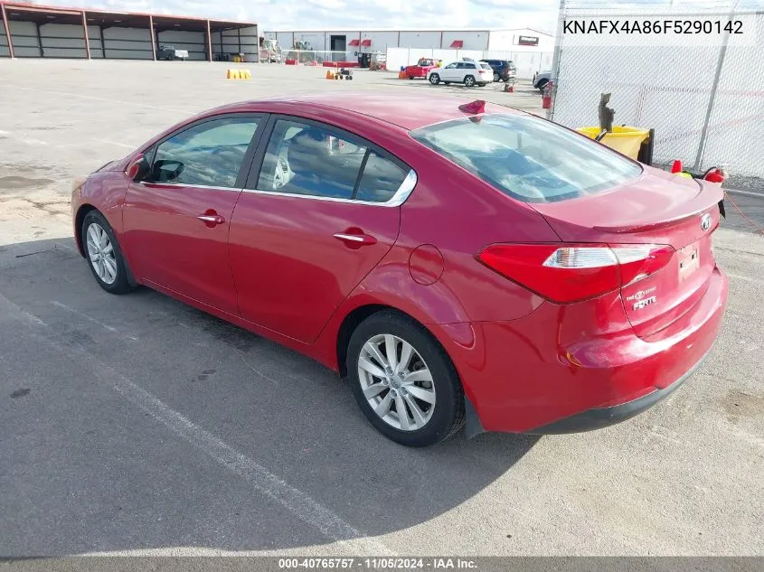 KNAFX4A86F5290142 2015 Kia Forte Ex