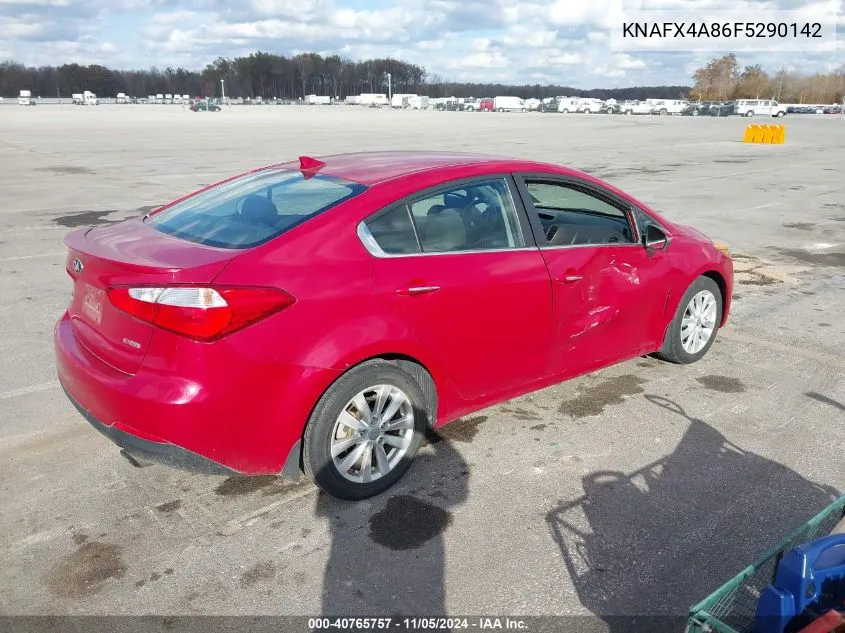 KNAFX4A86F5290142 2015 Kia Forte Ex