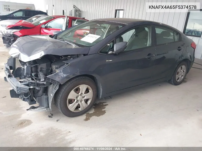 2015 Kia Forte Lx VIN: KNAFX4A65F5374578 Lot: 40769274