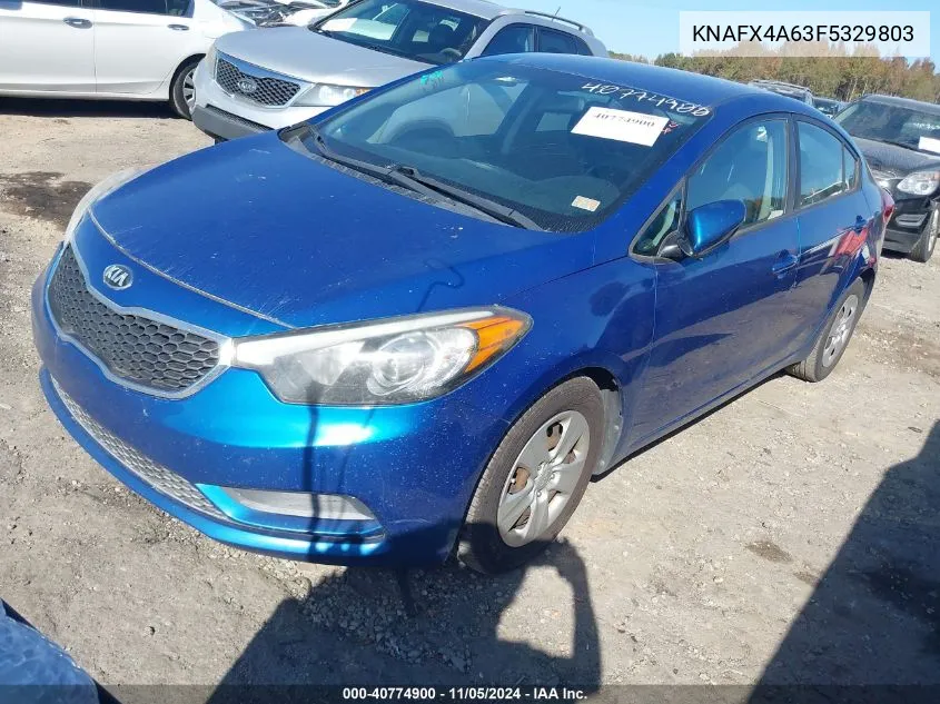 2015 Kia Forte Lx VIN: KNAFX4A63F5329803 Lot: 40774900