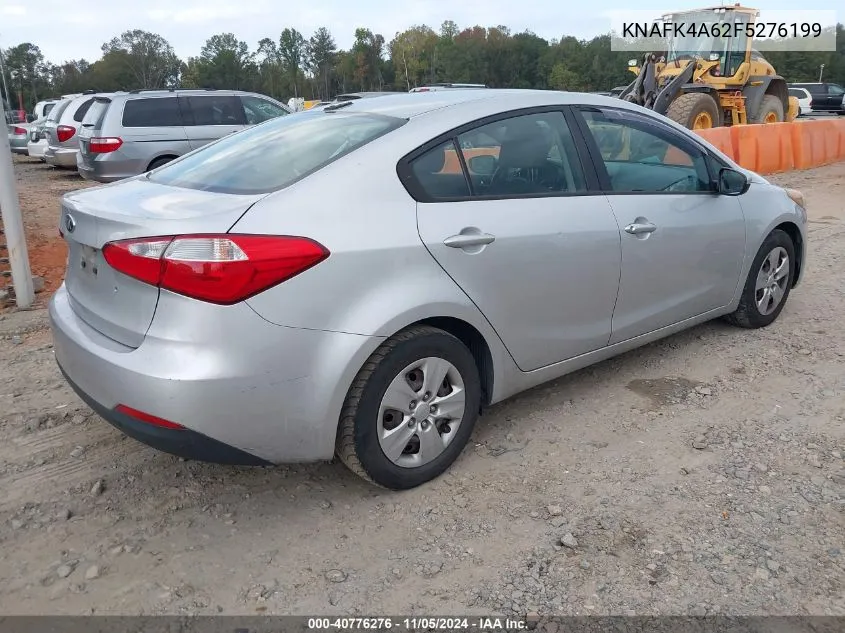 2015 Kia Forte Lx VIN: KNAFK4A62F5276199 Lot: 40776276