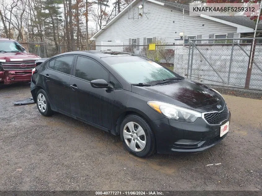 2015 Kia Forte Lx VIN: KNAFK4A68F5259312 Lot: 40777271