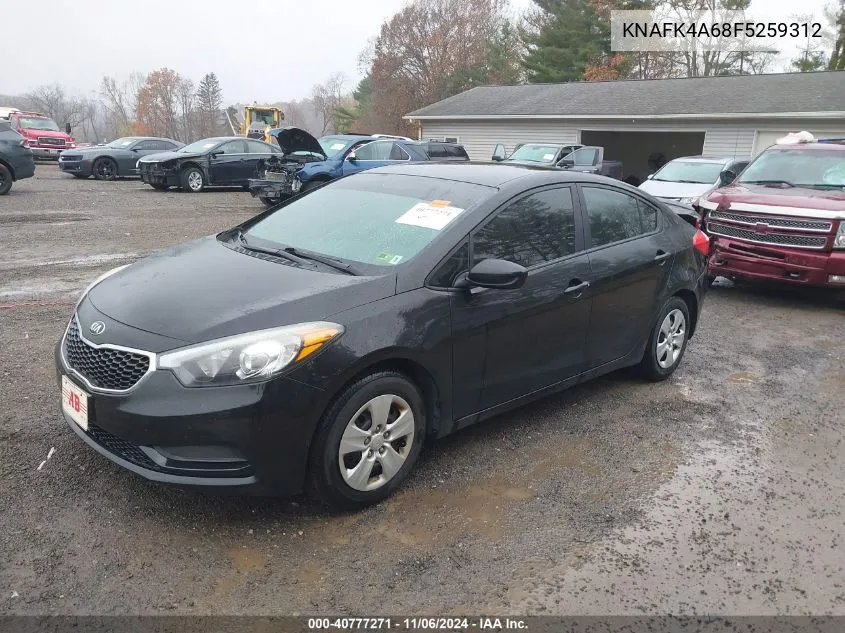 2015 Kia Forte Lx VIN: KNAFK4A68F5259312 Lot: 40777271