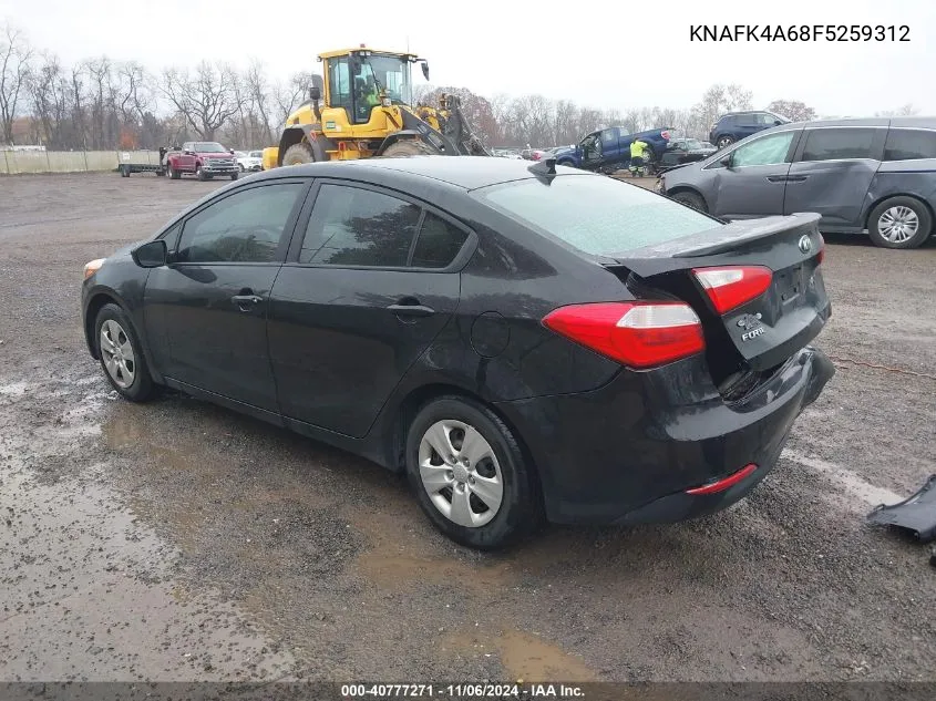 2015 Kia Forte Lx VIN: KNAFK4A68F5259312 Lot: 40777271