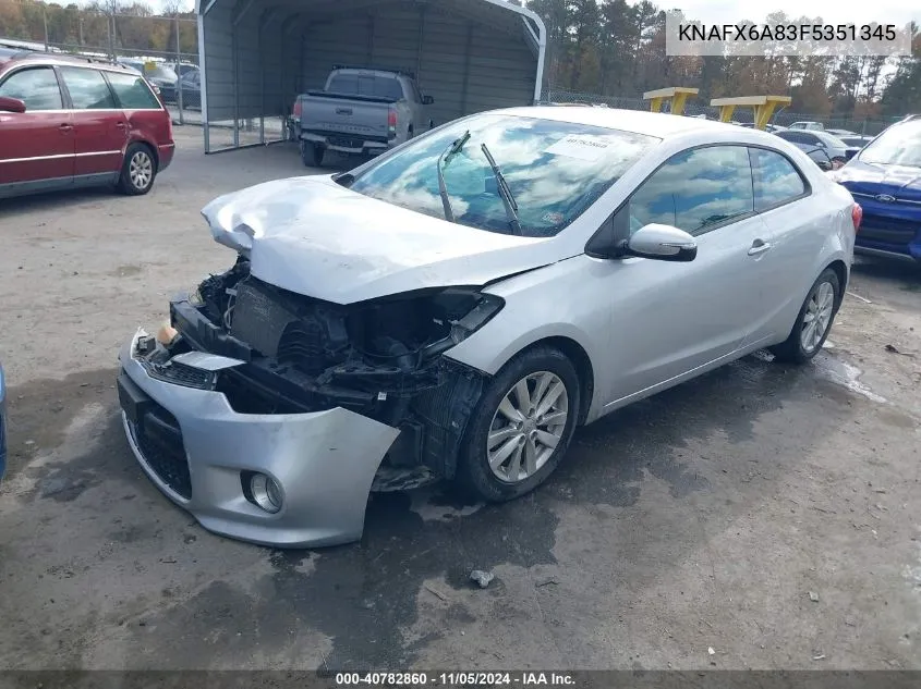 2015 Kia Forte Koup Ex VIN: KNAFX6A83F5351345 Lot: 40782860