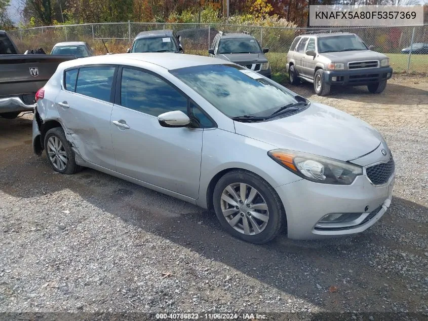 2015 Kia Forte Ex VIN: KNAFX5A80F5357369 Lot: 40786822