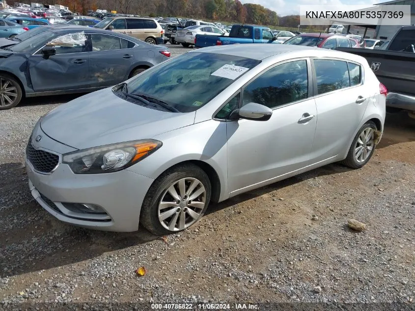 2015 Kia Forte Ex VIN: KNAFX5A80F5357369 Lot: 40786822