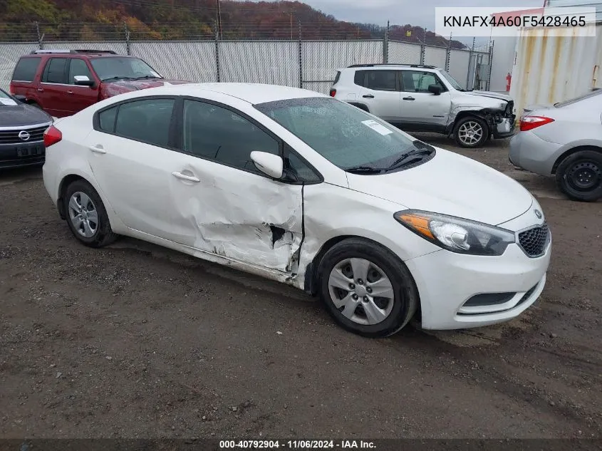 2015 Kia Forte Lx VIN: KNAFX4A60F5428465 Lot: 40792904