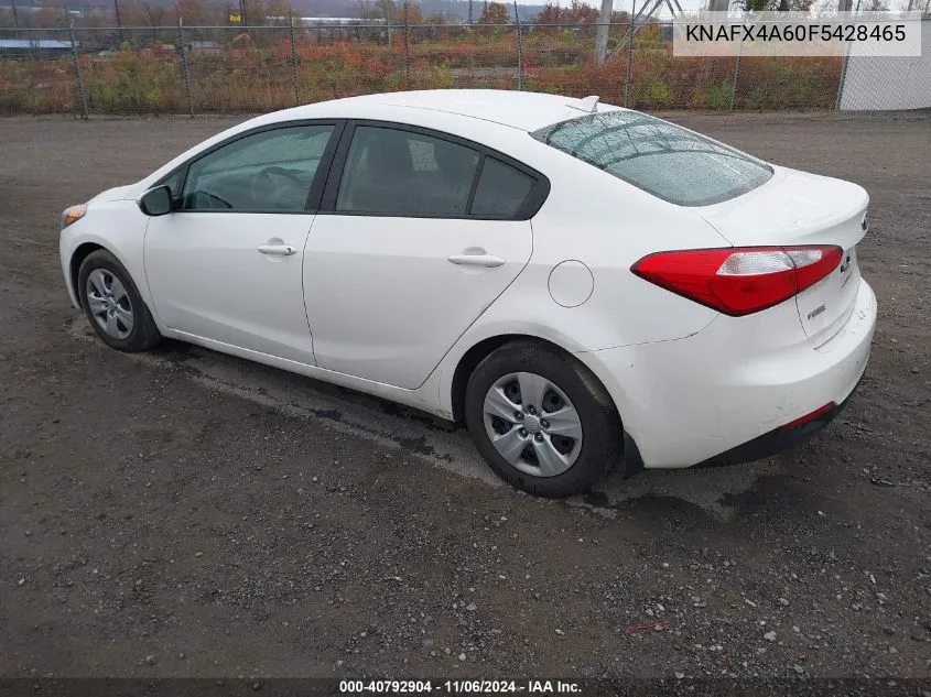 2015 Kia Forte Lx VIN: KNAFX4A60F5428465 Lot: 40792904