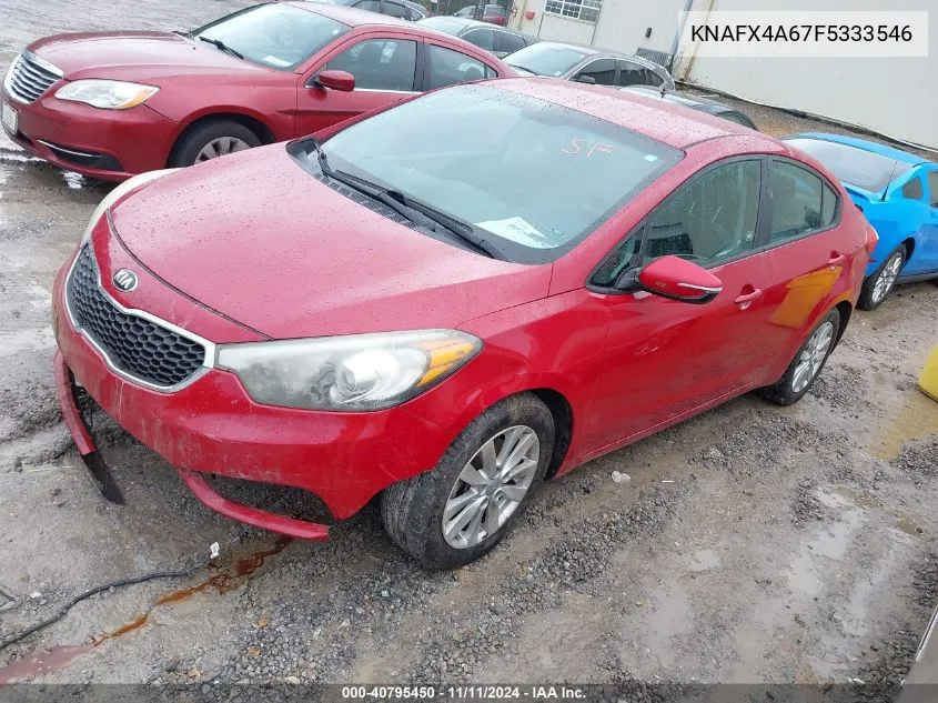 2015 Kia Forte Lx VIN: KNAFX4A67F5333546 Lot: 40795450