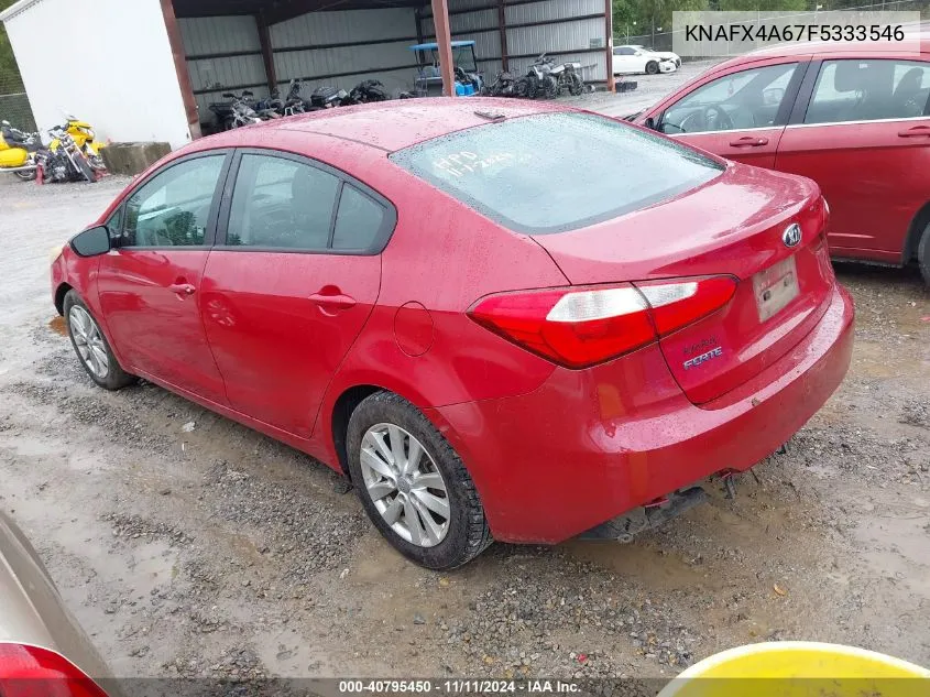 2015 Kia Forte Lx VIN: KNAFX4A67F5333546 Lot: 40795450