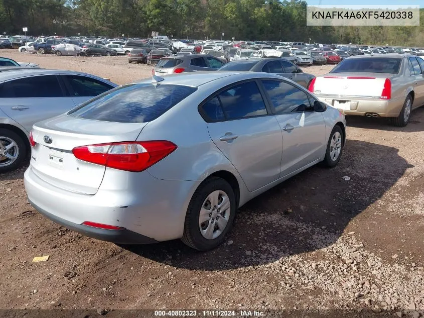 2015 Kia Forte Lx VIN: KNAFK4A6XF5420338 Lot: 40802323