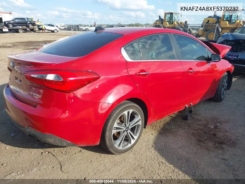 2015 Kia Forte Ex VIN: KNAFZ4A8XF5370232 Lot: 40810044