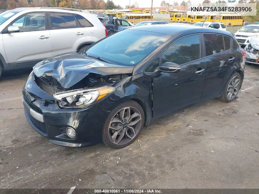 2015 Kia Forte Sx VIN: KNAFZ5A34F5283906 Lot: 40810061