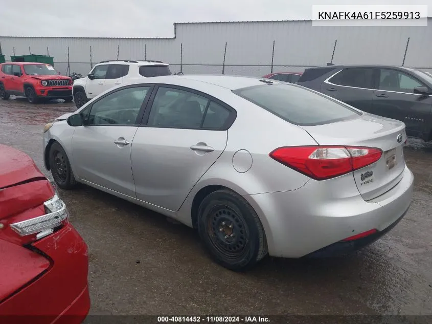 2015 Kia Forte Lx VIN: KNAFK4A61F5259913 Lot: 40814452