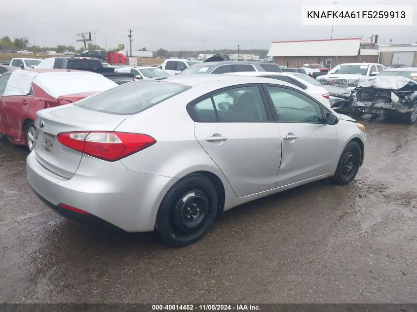 2015 Kia Forte Lx VIN: KNAFK4A61F5259913 Lot: 40814452