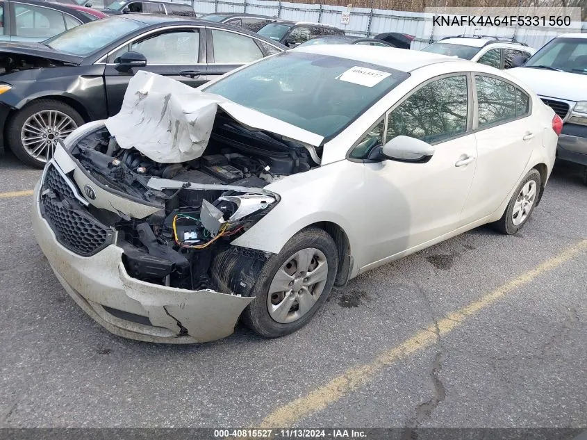 KNAFK4A64F5331560 2015 Kia Forte Lx