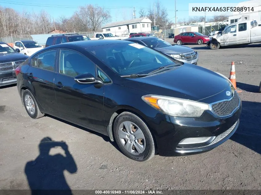 2015 Kia Forte Lx VIN: KNAFX4A63F5288914 Lot: 40816949