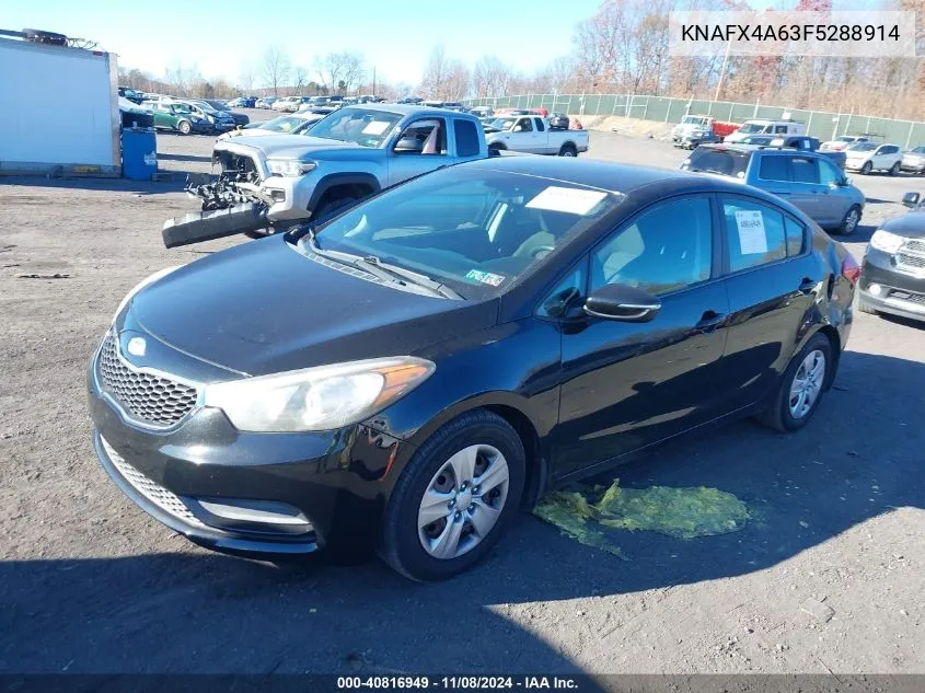 2015 Kia Forte Lx VIN: KNAFX4A63F5288914 Lot: 40816949