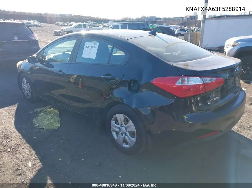 2015 Kia Forte Lx VIN: KNAFX4A63F5288914 Lot: 40816949