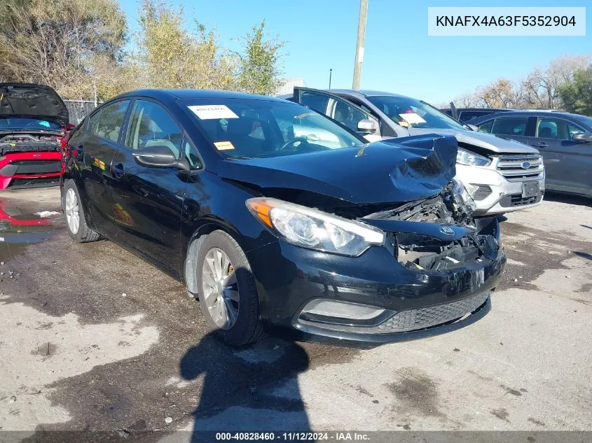 2015 Kia Forte Lx VIN: KNAFX4A63F5352904 Lot: 40828460