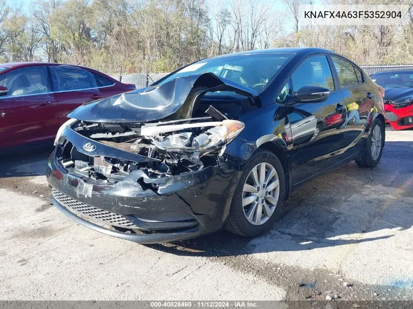 2015 Kia Forte Lx VIN: KNAFX4A63F5352904 Lot: 40828460