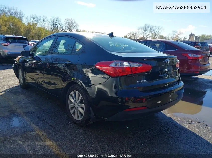 2015 Kia Forte Lx VIN: KNAFX4A63F5352904 Lot: 40828460