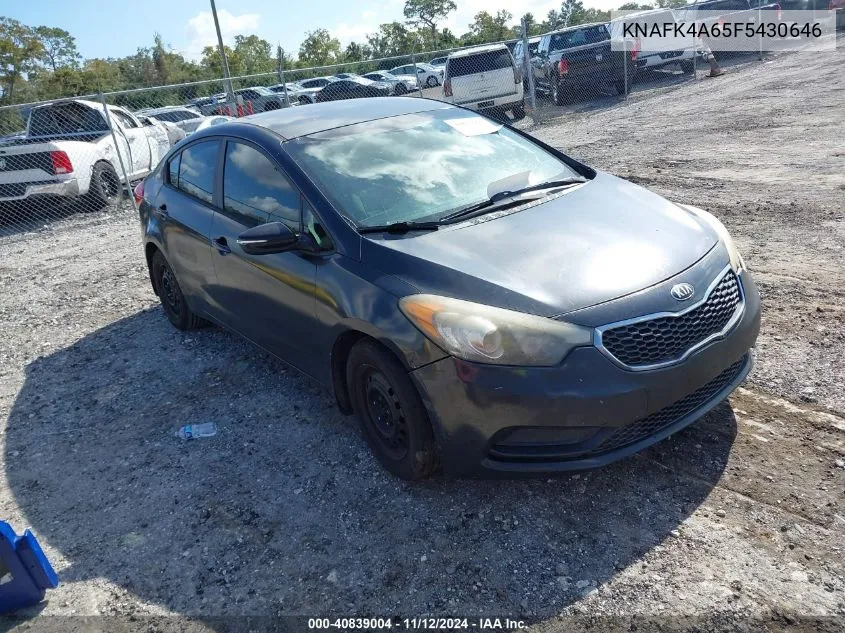 2015 Kia Forte Lx VIN: KNAFK4A65F5430646 Lot: 40839004