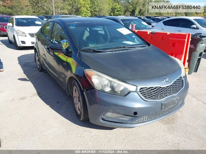 2015 Kia Forte Lx VIN: KNAFK4A68F5380440 Lot: 40839365