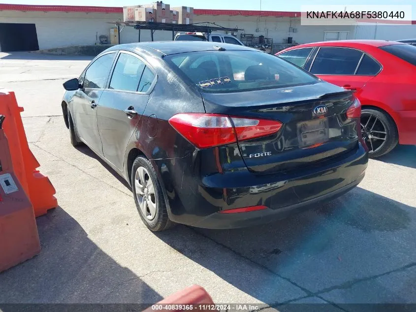 2015 Kia Forte Lx VIN: KNAFK4A68F5380440 Lot: 40839365