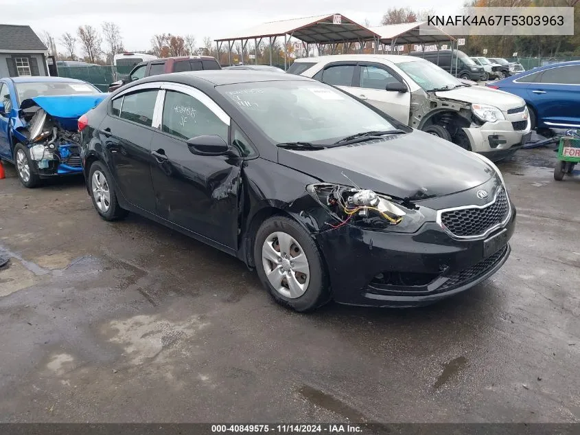 KNAFK4A67F5303963 2015 Kia Forte Lx