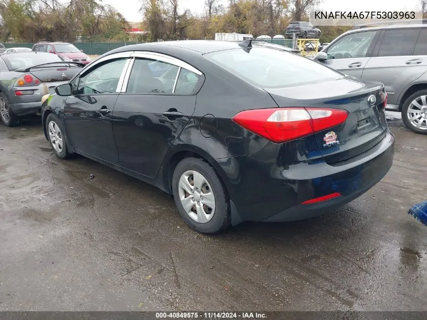 KNAFK4A67F5303963 2015 Kia Forte Lx