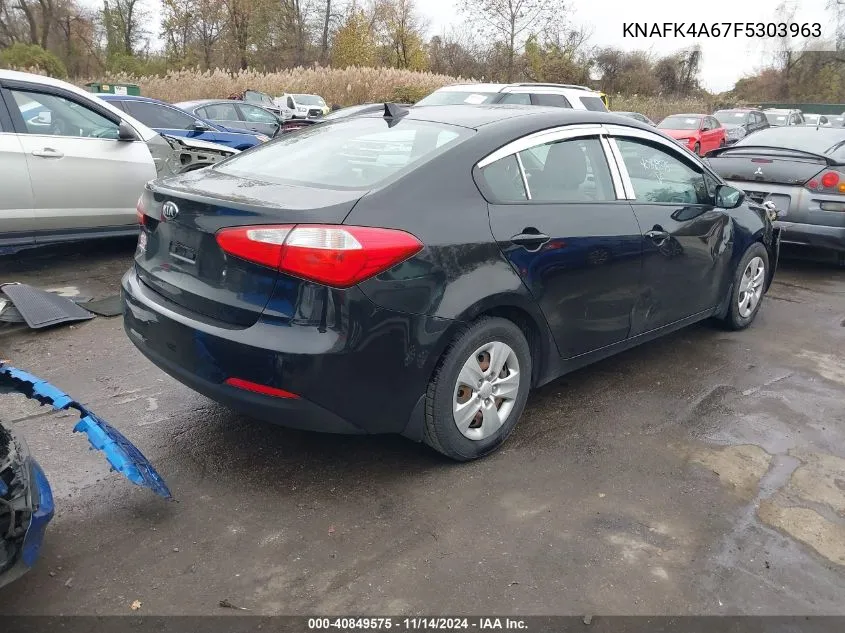 KNAFK4A67F5303963 2015 Kia Forte Lx