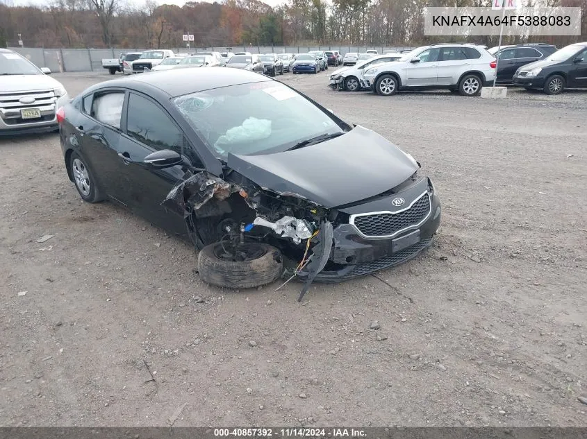 2015 Kia Forte Lx VIN: KNAFX4A64F5388083 Lot: 40857392