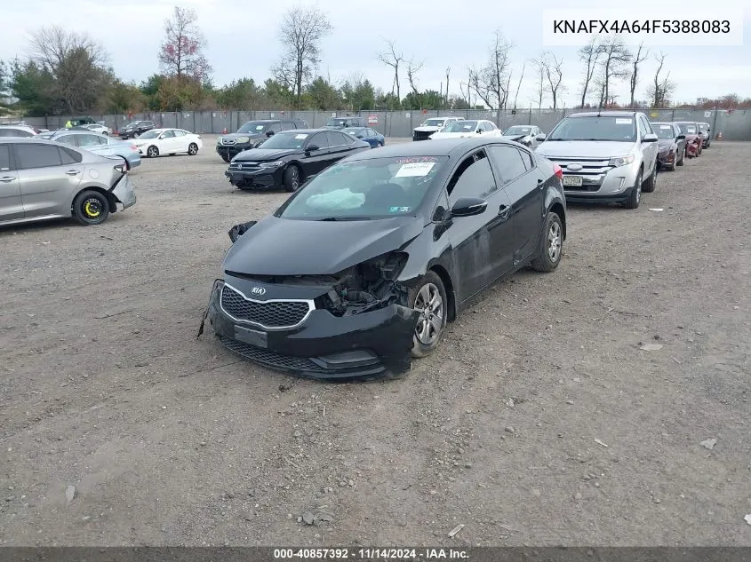 2015 Kia Forte Lx VIN: KNAFX4A64F5388083 Lot: 40857392