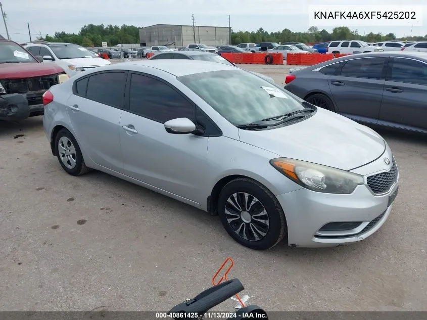 2015 Kia Forte Lx VIN: KNAFK4A6XF5425202 Lot: 40861425