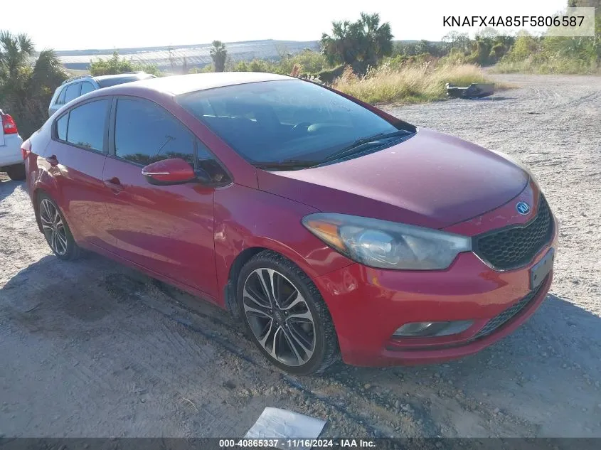 2015 Kia Forte Ex VIN: KNAFX4A85F5806587 Lot: 40865337