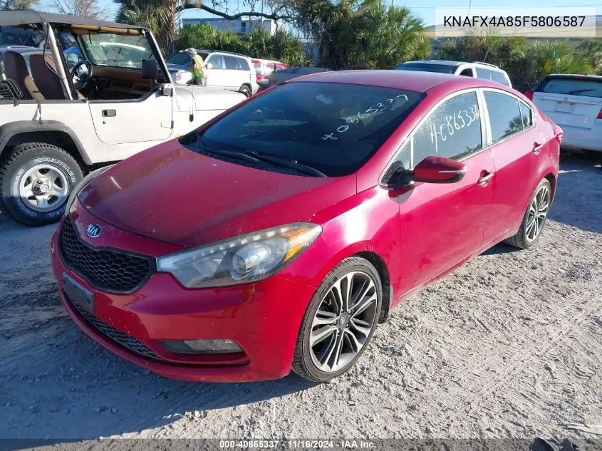 2015 Kia Forte Ex VIN: KNAFX4A85F5806587 Lot: 40865337