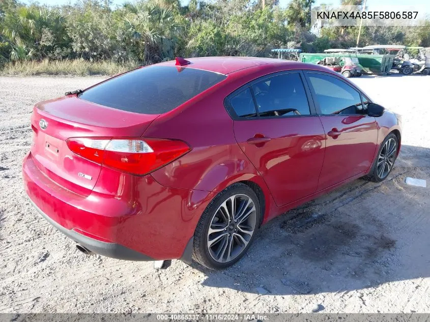 2015 Kia Forte Ex VIN: KNAFX4A85F5806587 Lot: 40865337