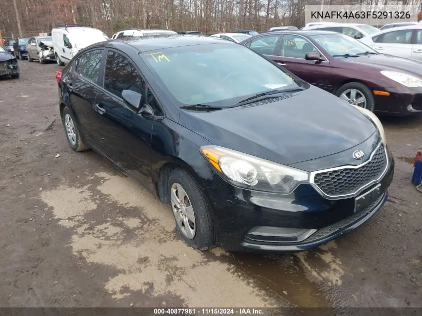 2015 Kia Forte Lx VIN: KNAFK4A63F5291326 Lot: 40877981