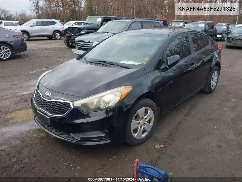 2015 Kia Forte Lx VIN: KNAFK4A63F5291326 Lot: 40877981