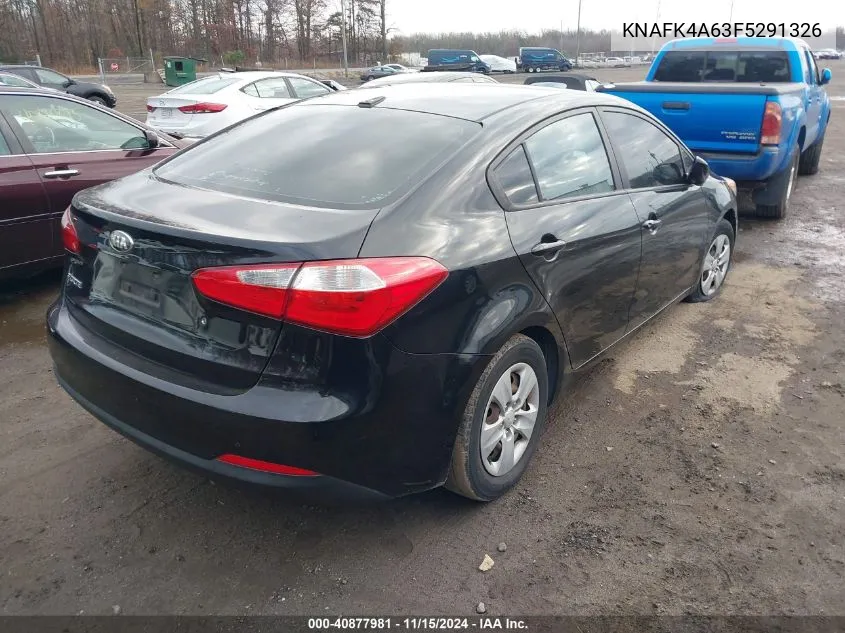 2015 Kia Forte Lx VIN: KNAFK4A63F5291326 Lot: 40877981