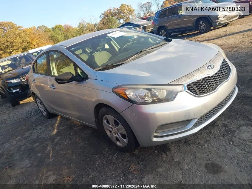 2015 Kia Forte Lx VIN: KNAFK4A60F5280333 Lot: 40880972